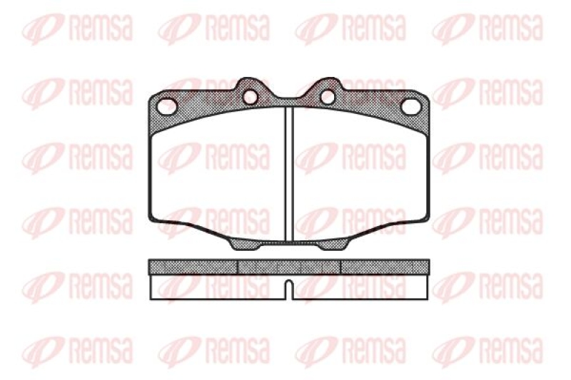 REMSA Brake Pad Set, disc brake