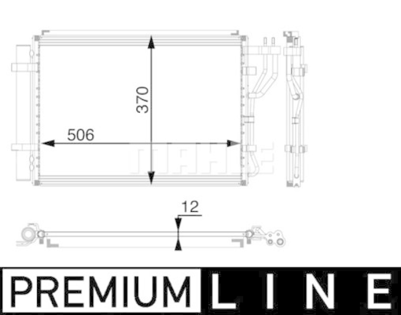 MAHLE Kondensator, Klimaanlage BEHR *** PREMIUM LINE ***