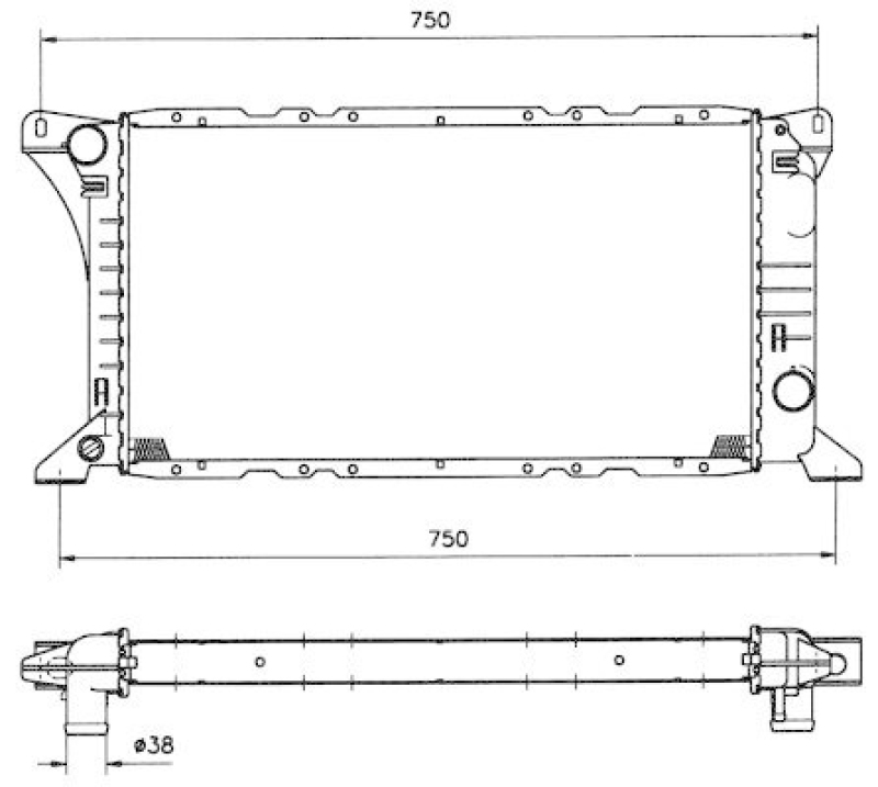 NRF Radiator, engine cooling