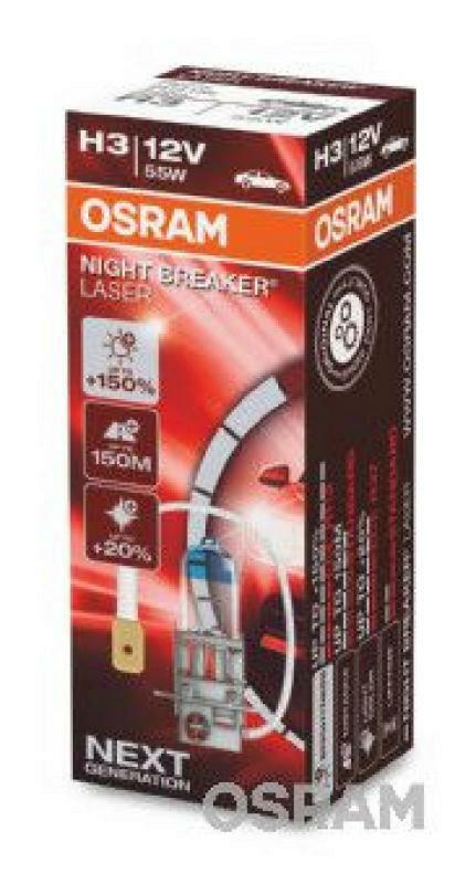 OSRAM Bulb, cornering light NIGHT BREAKER® LASER next generation