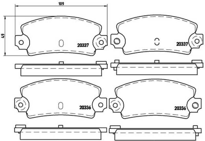 BREMBO Brake Pad Set, disc brake PRIME LINE