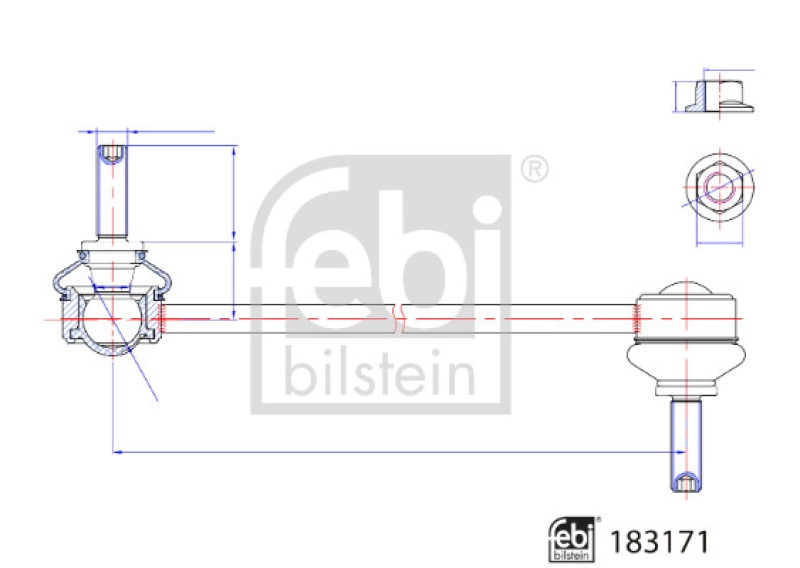 FEBI BILSTEIN Stange/Strebe, Stabilisator