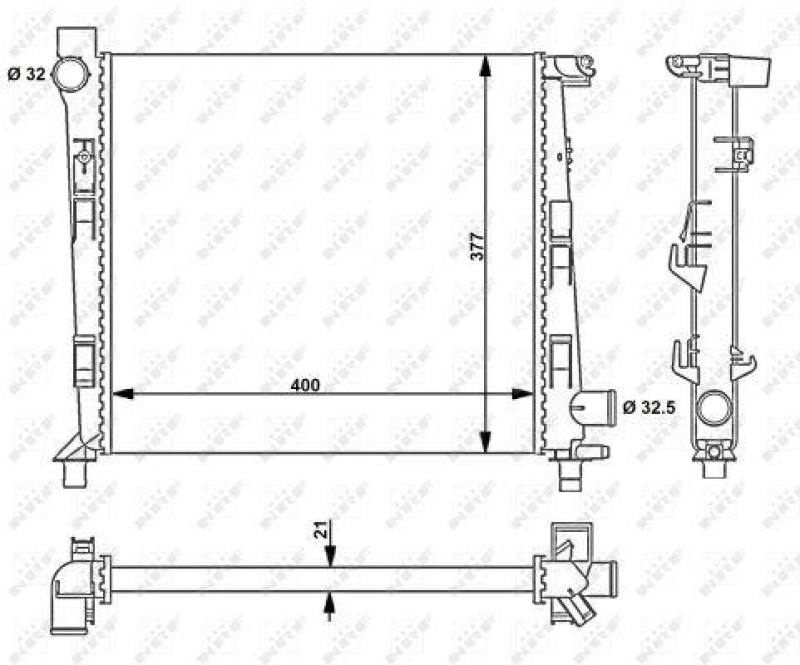 NRF Radiator, engine cooling