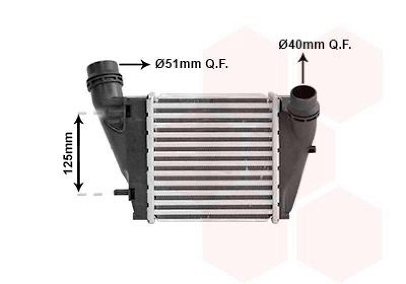 VAN WEZEL Intercooler, charger