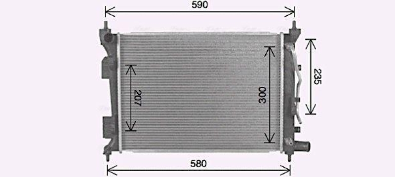 AVA QUALITY COOLING Kühler, Motorkühlung