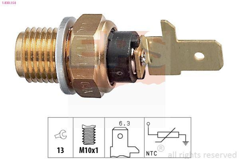 EPS Sensor, Kühlmitteltemperatur Made in Italy - OE Equivalent