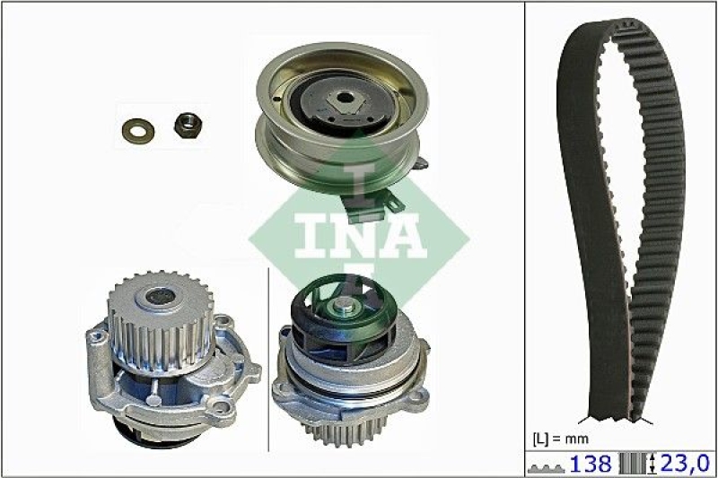 INA Water Pump &amp; Timing Belt Set