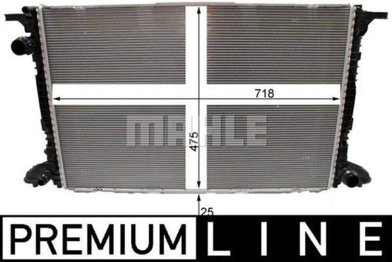 MAHLE Radiator, engine cooling BEHR *** PREMIUM LINE ***