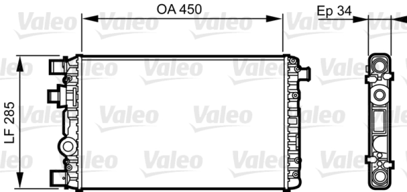 VALEO Radiator, engine cooling