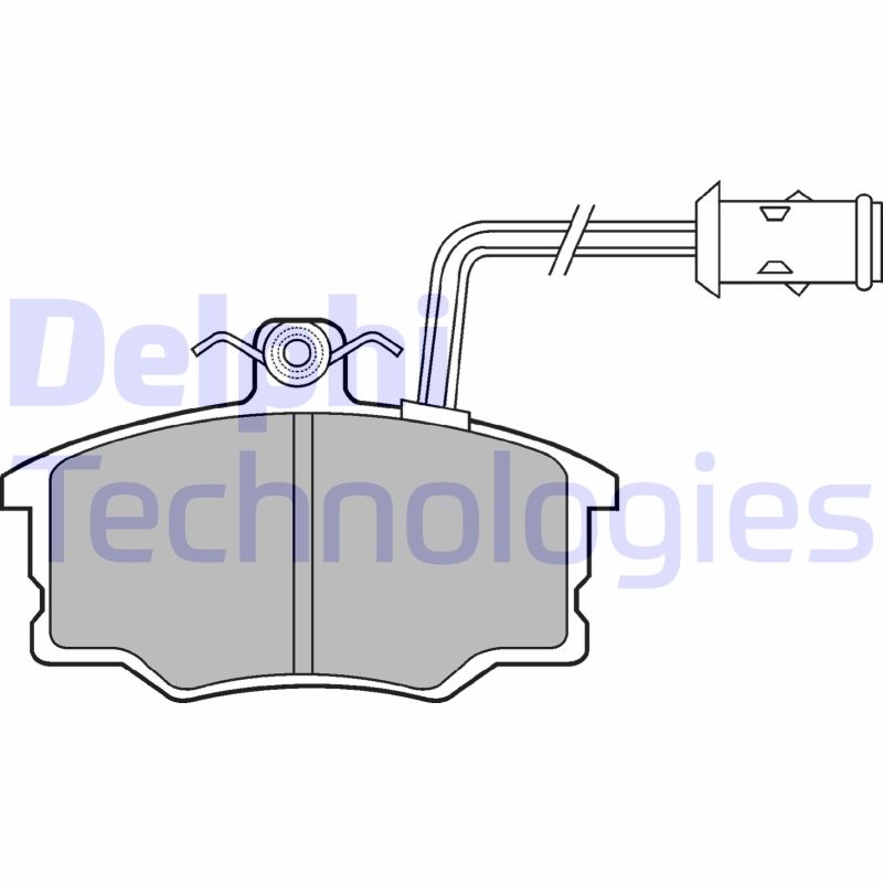 DELPHI Brake Pad Set, disc brake