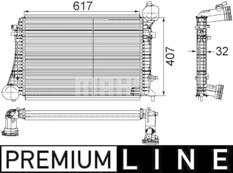 MAHLE Ladeluftkühler BEHR *** PREMIUM LINE ***