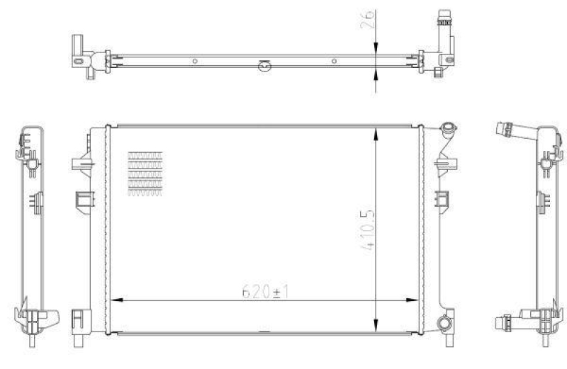 NRF Radiator, engine cooling