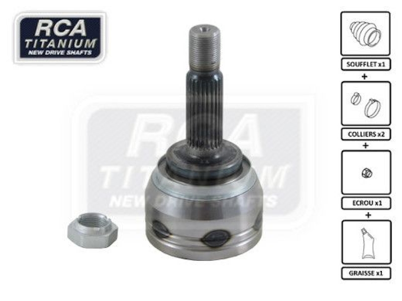 RCA FRANCE Joint Kit, drive shaft NEW CV JOINT