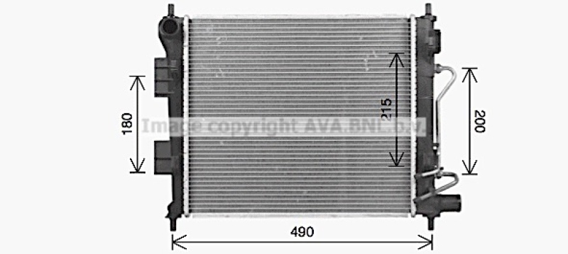 AVA QUALITY COOLING Kühler, Motorkühlung