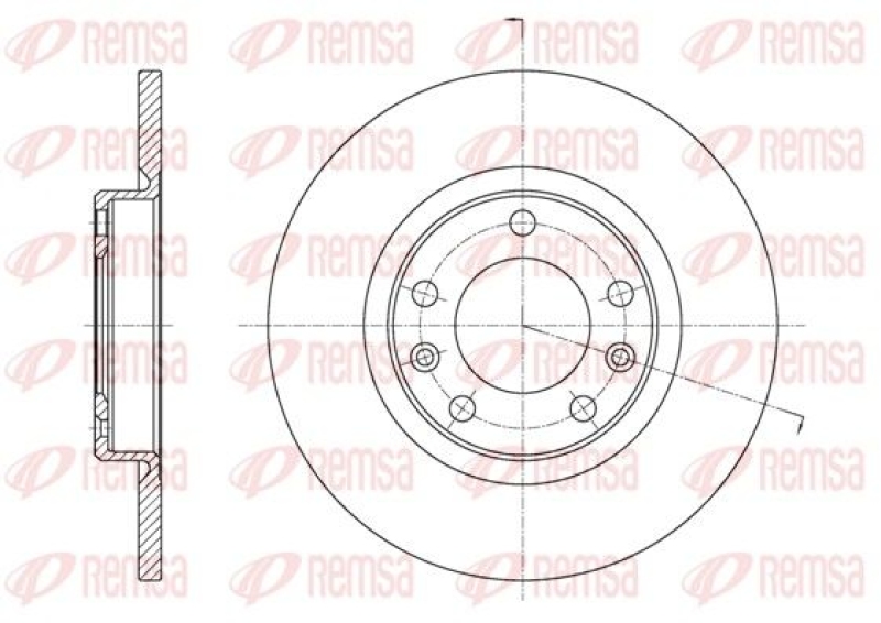 2x REMSA Brake Disc