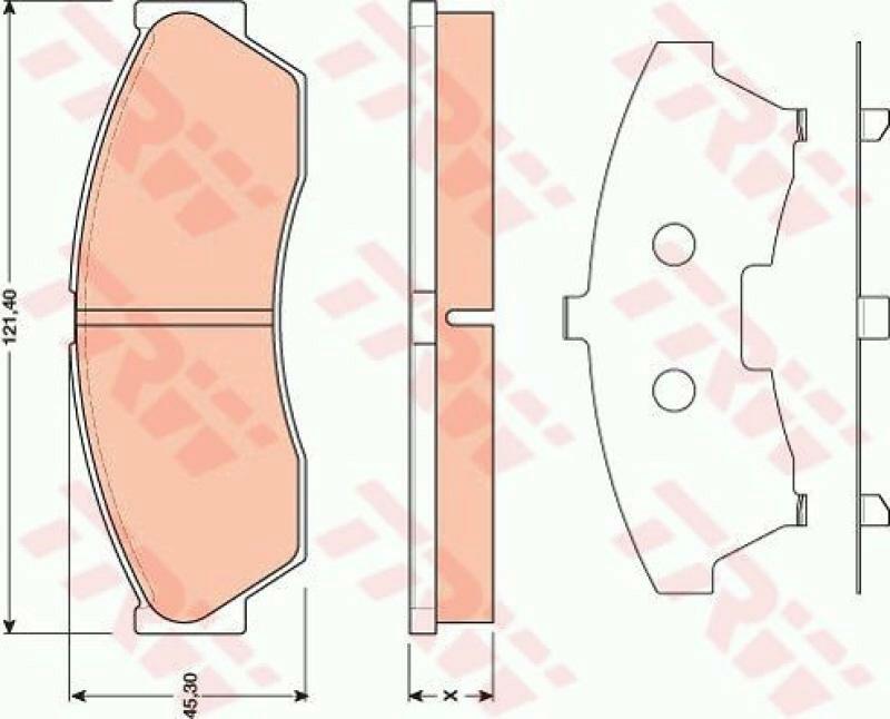 TRW Brake Pad Set, disc brake