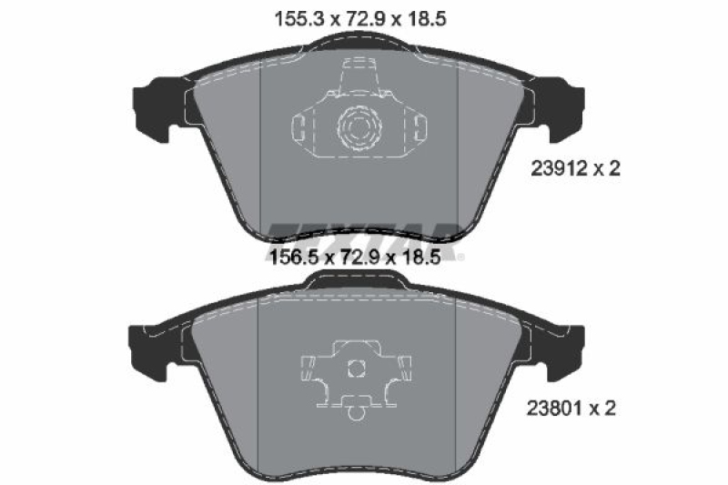 TEXTAR Brake Pad Set, disc brake Q+