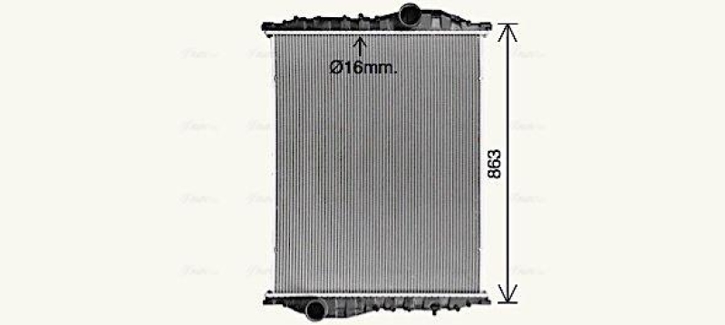 AVA QUALITY COOLING K&uuml;hler, Motork&uuml;hlung