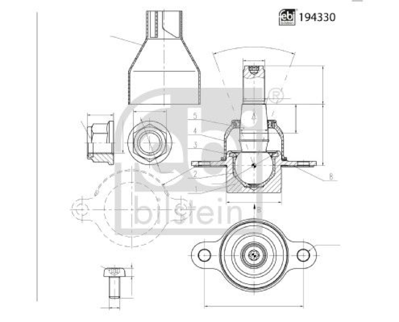 FEBI BILSTEIN Trag-/Führungsgelenk