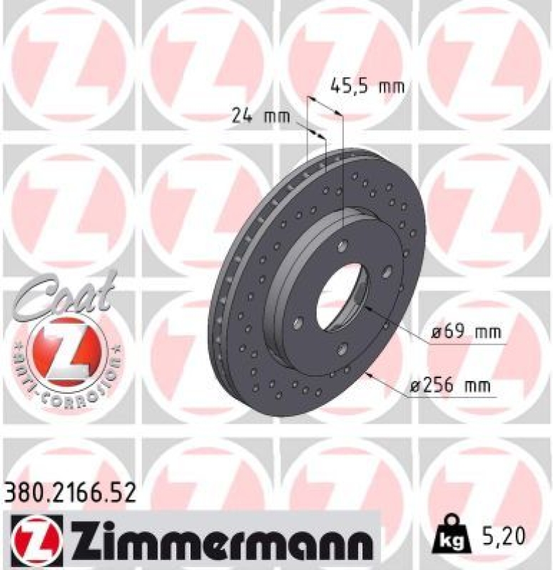 Zimmermann Sport Bremsscheiben + Zimmermann Bremsbeläge