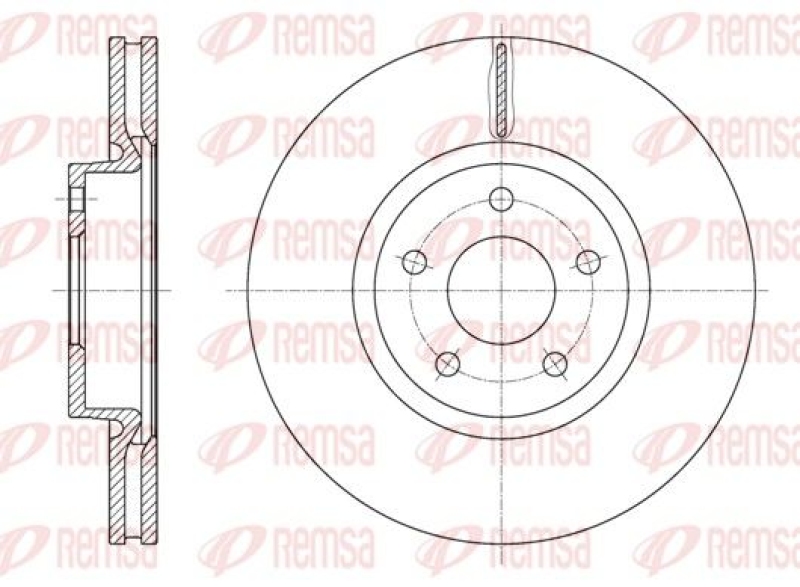 2x REMSA Brake Disc