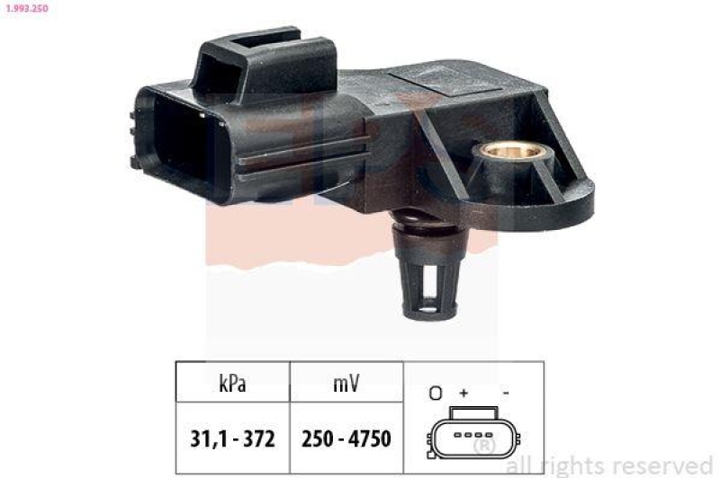 EPS Luftdrucksensor, Höhenanpassung Made in Italy - OE Equivalent