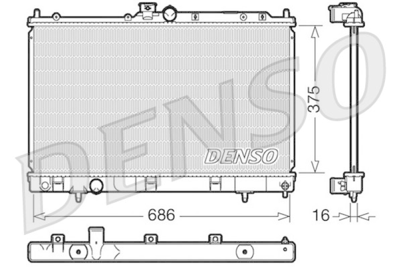 DENSO Radiator, engine cooling