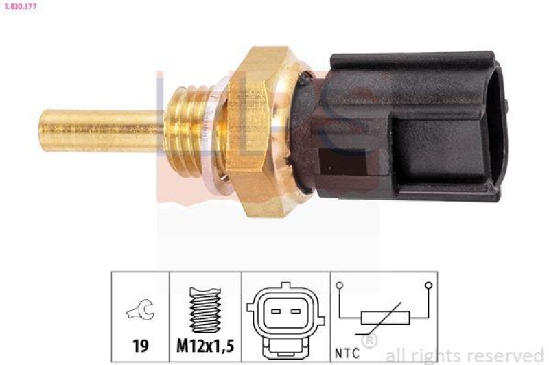 EPS Sensor, Kühlmitteltemperatur Made in Italy - OE Equivalent