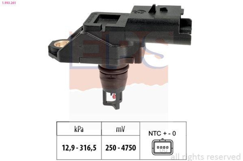 EPS Luftdrucksensor, Höhenanpassung Made in Italy - OE Equivalent