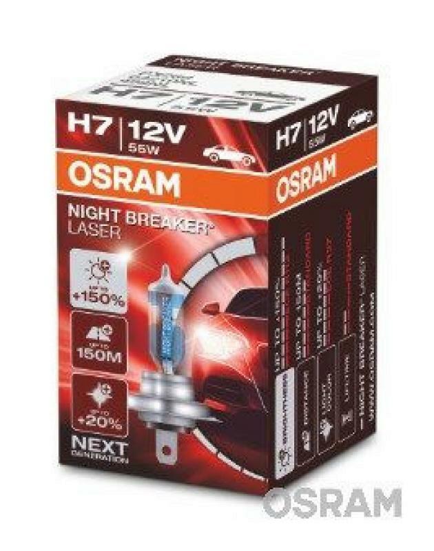OSRAM Bulb, cornering light NIGHT BREAKER® LASER next generation