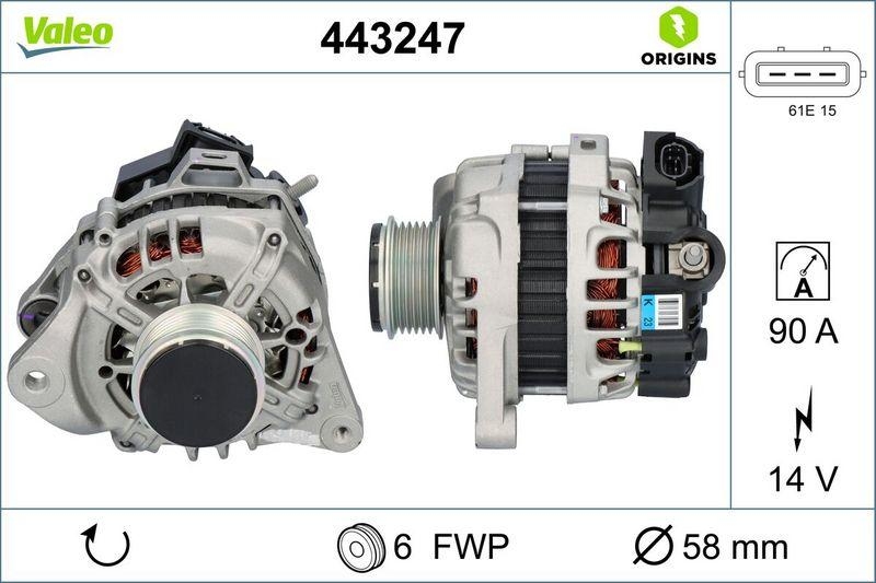 VALEO Alternator VALEO ORIGINS NEW