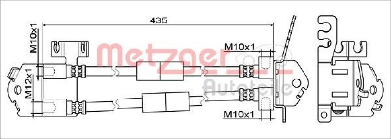 METZGER Brake Hose