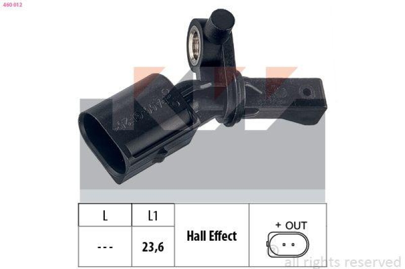 KW Sensor, Raddrehzahl Made in Italy - OE Equivalent