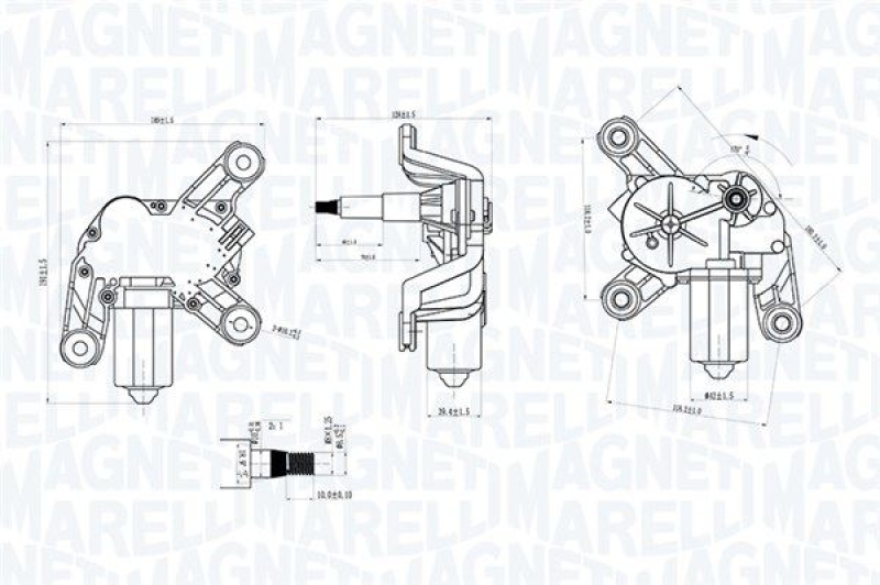 MAGNETI MARELLI Wischermotor