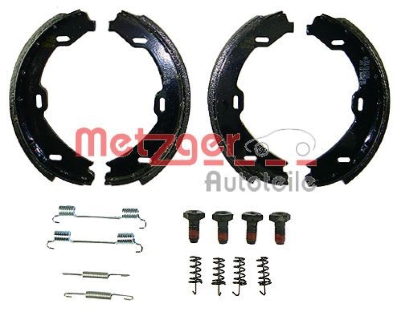 METZGER Brake Shoe Set, parking brake