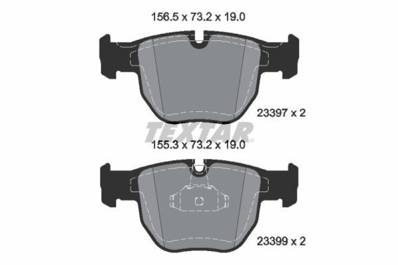 TEXTAR Brake Pad Set, disc brake Q+