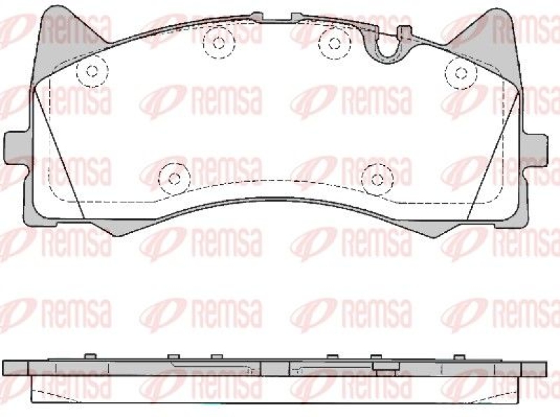 REMSA Brake Pad Set, disc brake