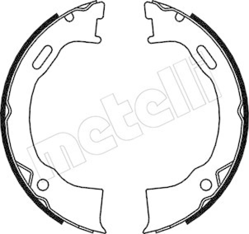 METELLI Brake Shoe Set, parking brake