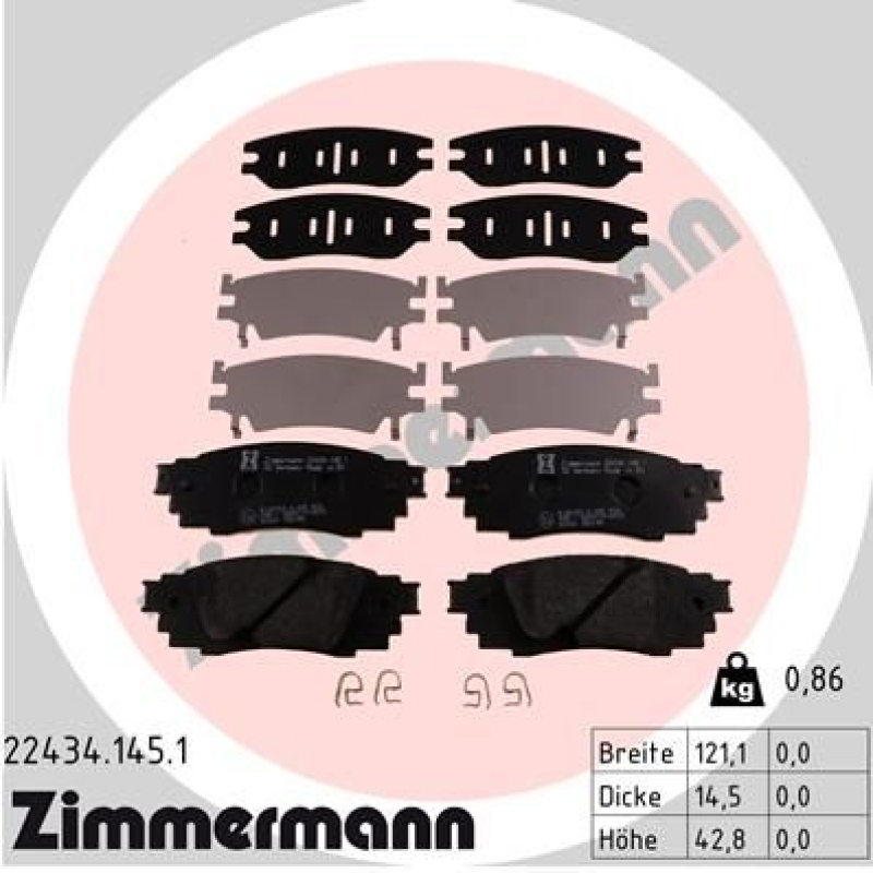 Zimmermann Bremsscheiben + Zimmermann Bremsbeläge