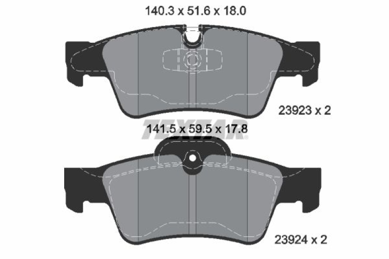 TEXTAR Brake Pad Set, disc brake