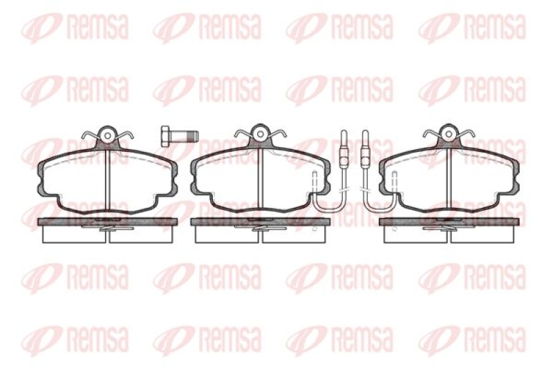 REMSA Brake Pad Set, disc brake