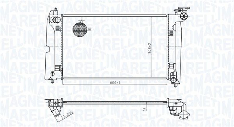 MAGNETI MARELLI Kühler, Motorkühlung