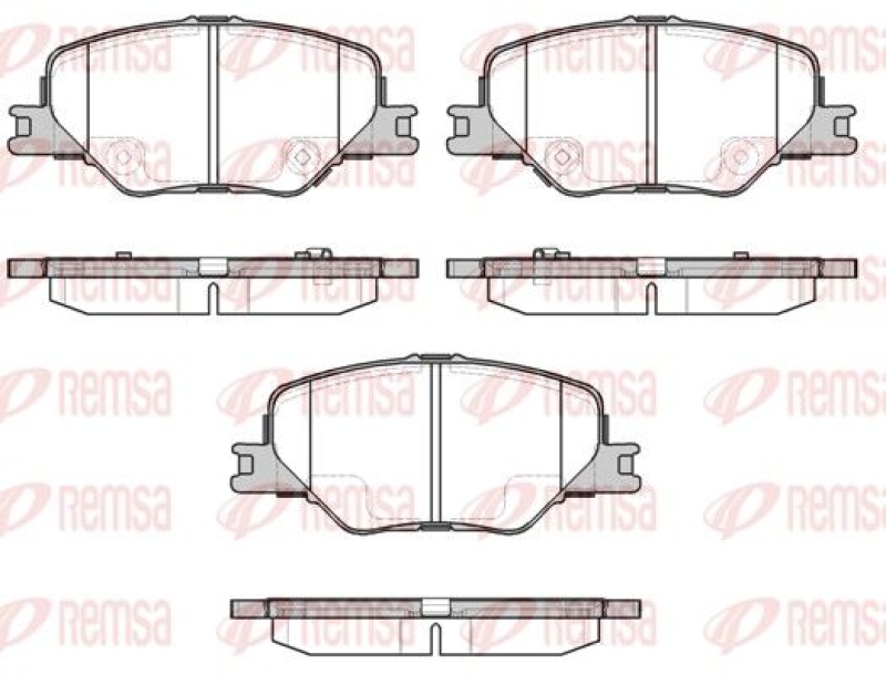 REMSA Brake Pad Set, disc brake