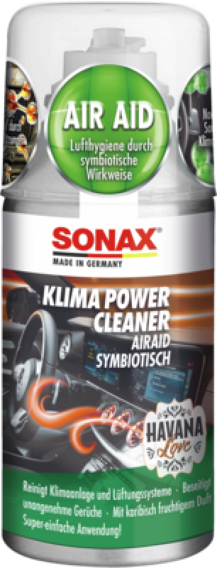 SONAX Klimaanlagenreiniger/-desinfizierer KlimaPowerCleaner AirAid symbiotisch Havana Love