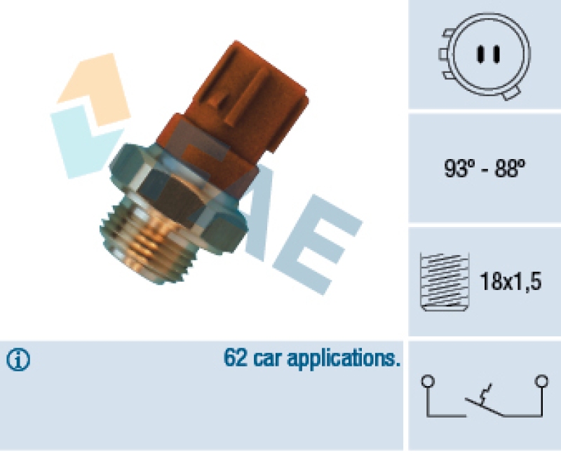 FAE Temperature Switch, radiator fan