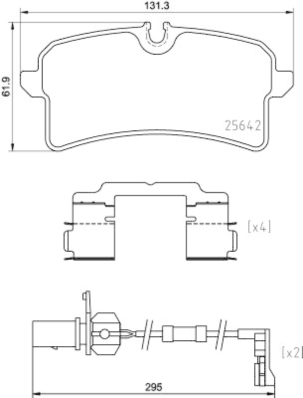 HELLA Brake Pad Set, disc brake