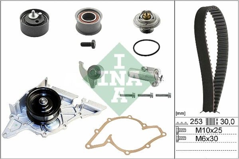 Schaeffler INA Wasserpumpe + Zahnriemensatz