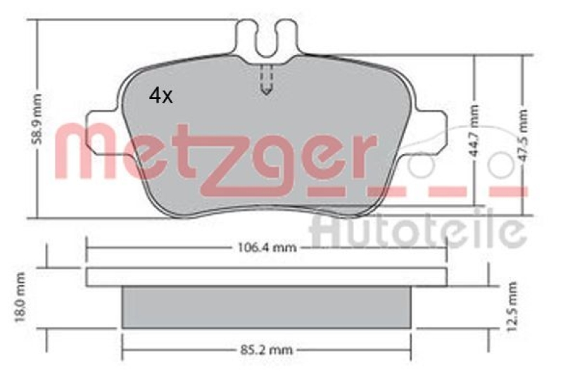 METZGER BREMSSCHEIBEN + METZGER BREMSBELÄGE