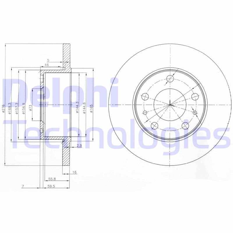 2x DELPHI Bremsscheibe