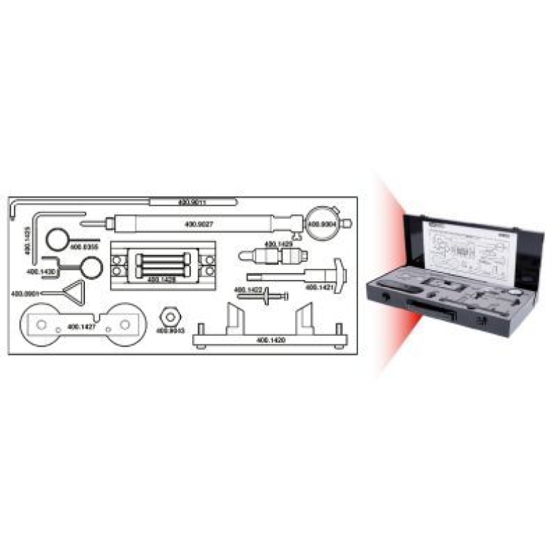 KS TOOLS Einstellwerkzeugsatz, Steuerzeiten